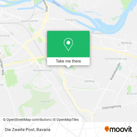 Карта Die Zweite Post