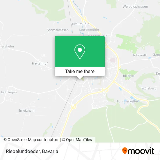 Карта Riebelundoeder