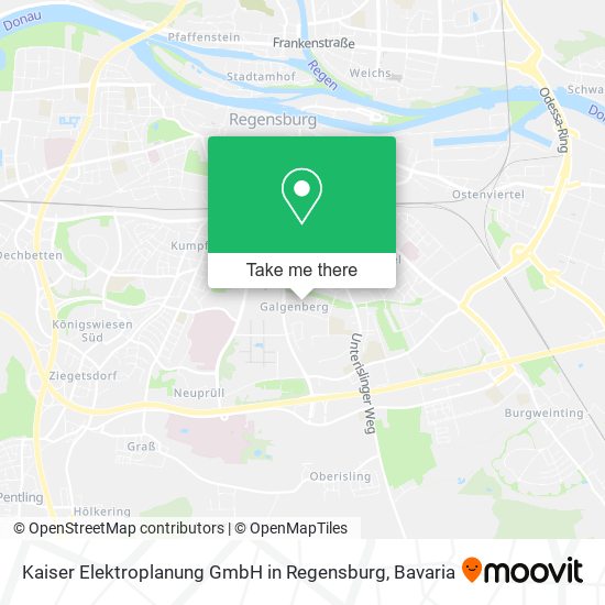 Карта Kaiser Elektroplanung GmbH in Regensburg
