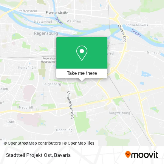 Карта Stadtteil Projekt Ost