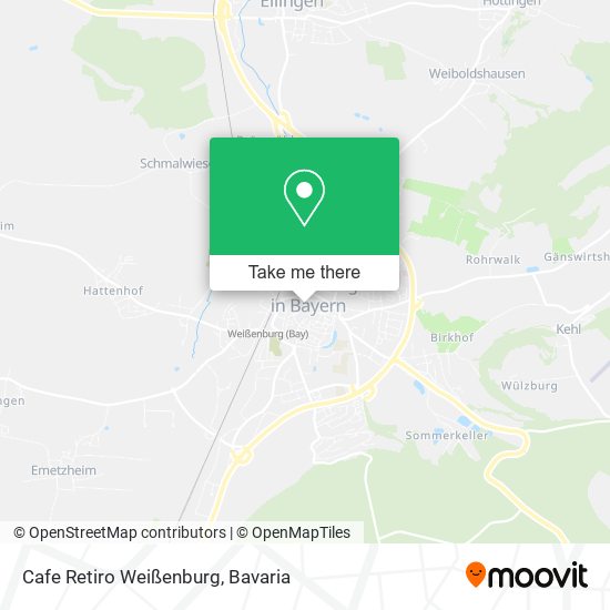 Cafe Retiro Weißenburg map