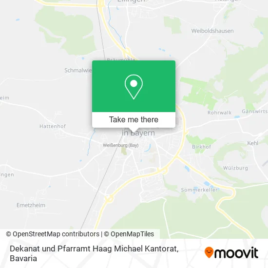 Карта Dekanat und Pfarramt Haag Michael Kantorat