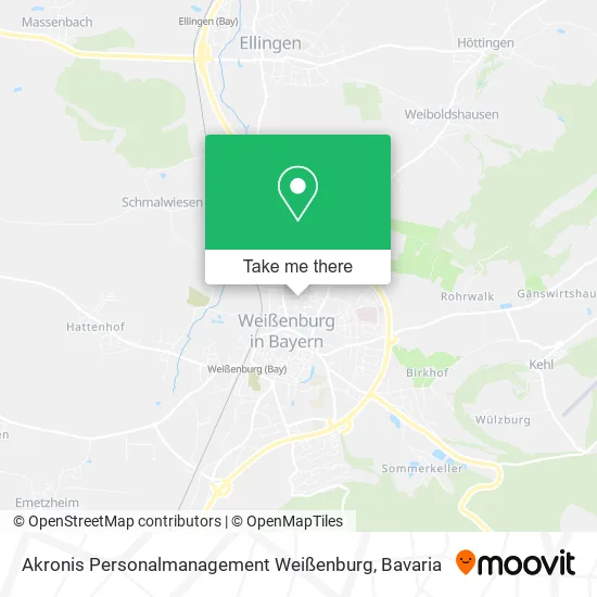 Карта Akronis Personalmanagement Weißenburg