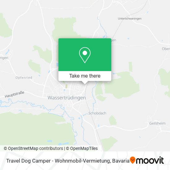 Travel Dog Camper - Wohnmobil-Vermietung map