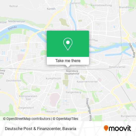 Deutsche Post & Finanzcenter map