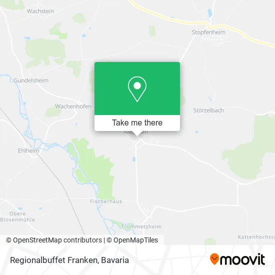 Карта Regionalbuffet Franken