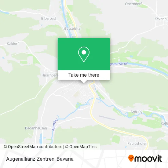 Карта Augenallianz-Zentren