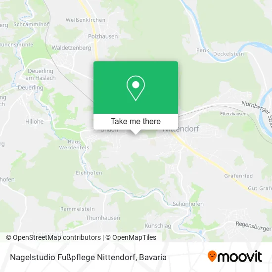 Карта Nagelstudio Fußpflege Nittendorf
