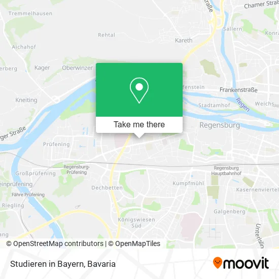 Карта Studieren in Bayern