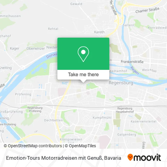Карта Emotion-Tours Motorradreisen mit Genuß