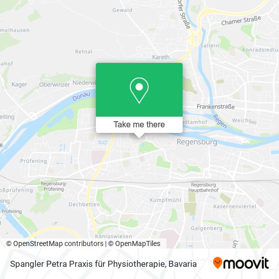 Карта Spangler Petra Praxis für Physiotherapie