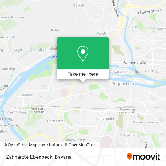 Карта Zahnärzte Ebenbeck