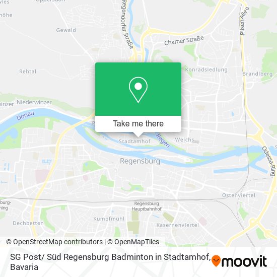 SG Post/ Süd Regensburg Badminton in Stadtamhof map
