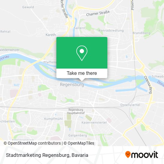 Stadtmarketing Regensburg map