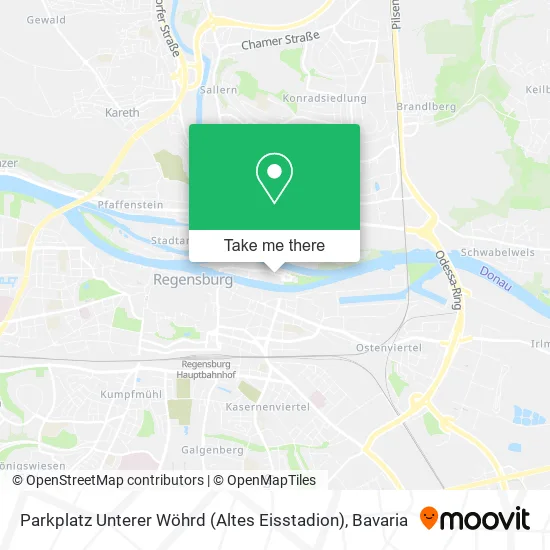 Карта Parkplatz Unterer Wöhrd (Altes Eisstadion)