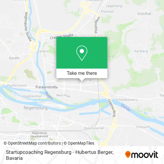 Карта Startupcoaching Regensburg - Hubertus Berger