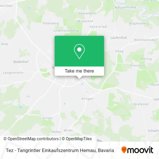 Карта Tez - Tangrintler Einkaufszentrum Hemau