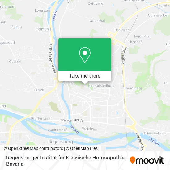 Карта Regensburger Institut für Klassische Homöopathie