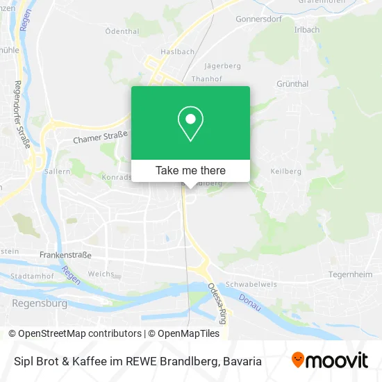 Карта Sipl Brot & Kaffee im REWE Brandlberg