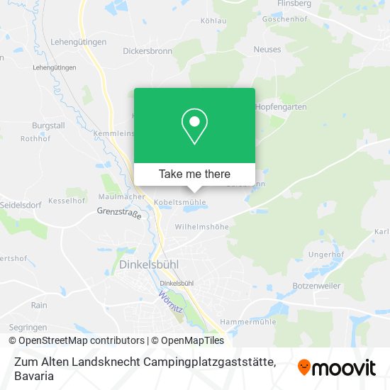 Zum Alten Landsknecht Campingplatzgaststätte map