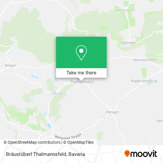 Карта Bräustüberl Thalmannsfeld