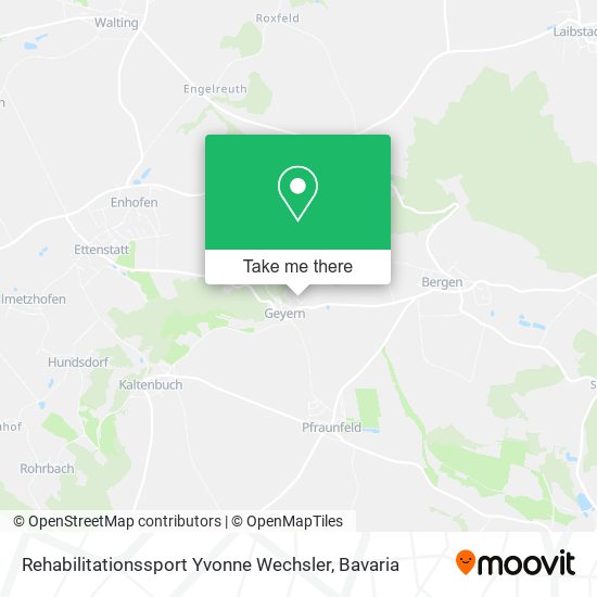 Rehabilitationssport Yvonne Wechsler map