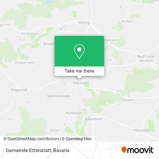 Карта Gemeinde Ettenstatt