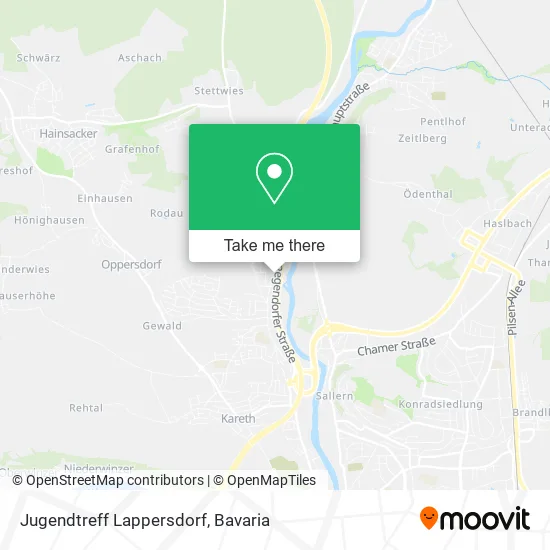 Карта Jugendtreff Lappersdorf