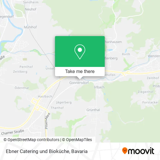 Карта Ebner Catering und Bioküche
