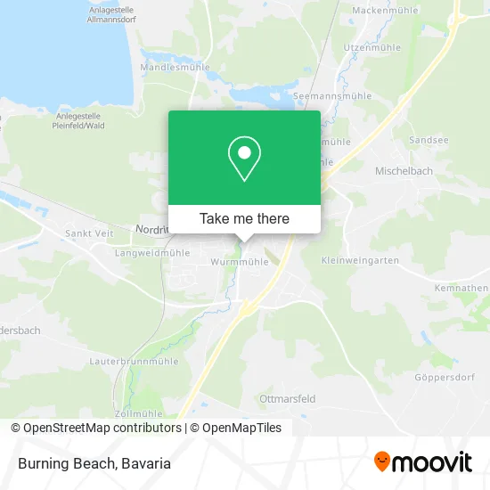 Карта Burning Beach