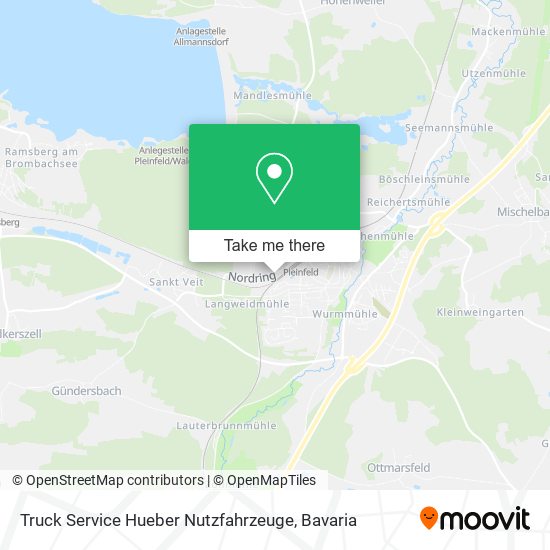 Truck Service Hueber Nutzfahrzeuge map