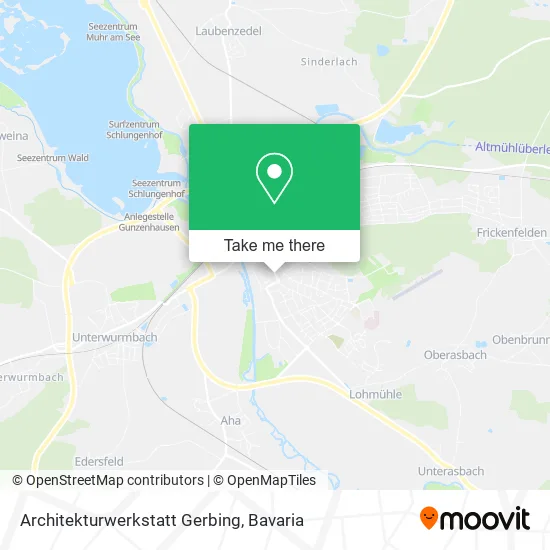 Карта Architekturwerkstatt Gerbing