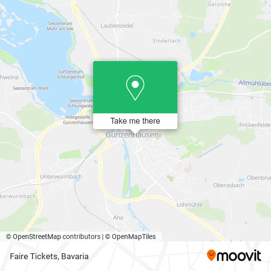 Карта Faire Tickets