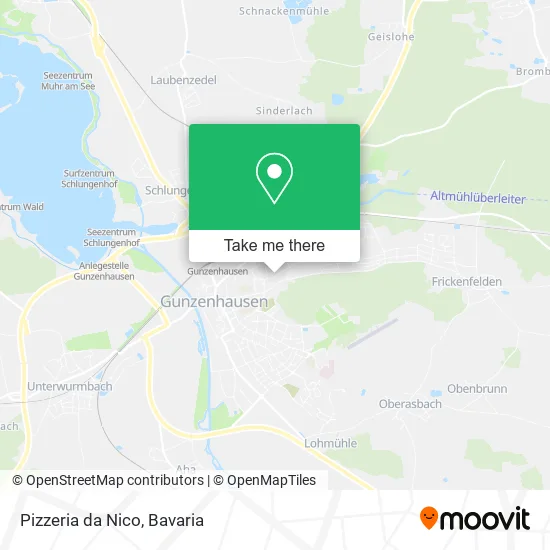 Карта Pizzeria da Nico