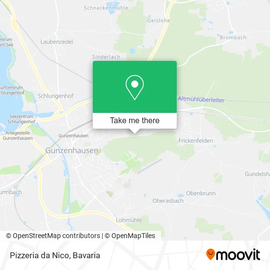Карта Pizzeria da Nico