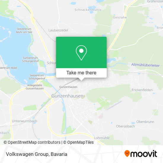 Карта Volkswagen Group