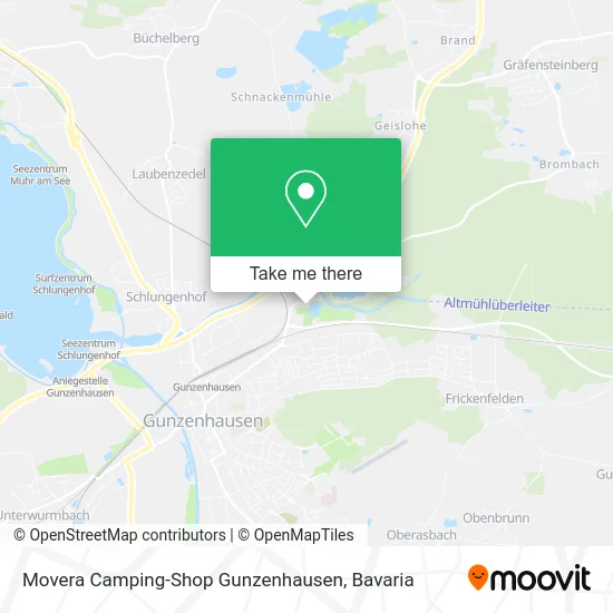 Карта Movera Camping-Shop Gunzenhausen