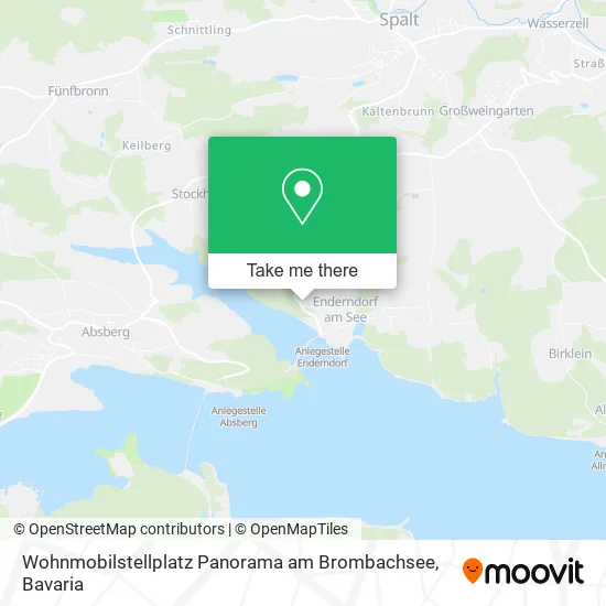Карта Wohnmobilstellplatz Panorama am Brombachsee