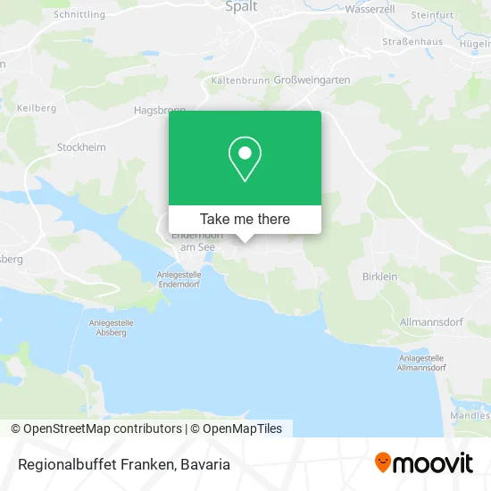 Карта Regionalbuffet Franken