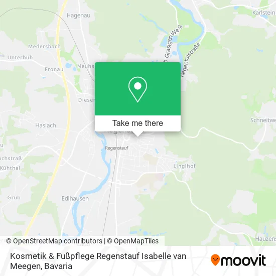 Карта Kosmetik & Fußpflege Regenstauf Isabelle van Meegen