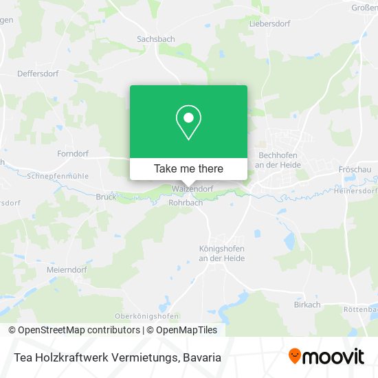 Tea Holzkraftwerk Vermietungs map