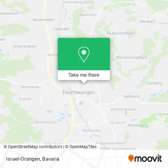 Карта Israel-Orangen