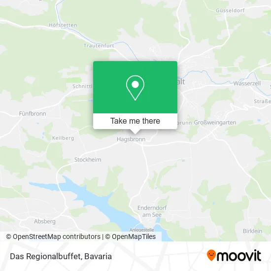 Карта Das Regionalbuffet