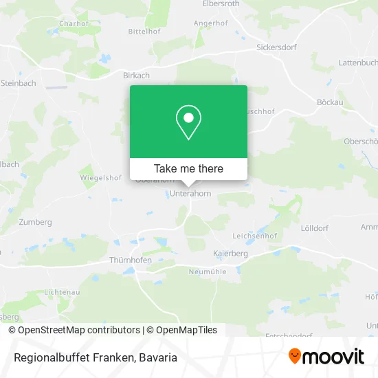 Карта Regionalbuffet Franken