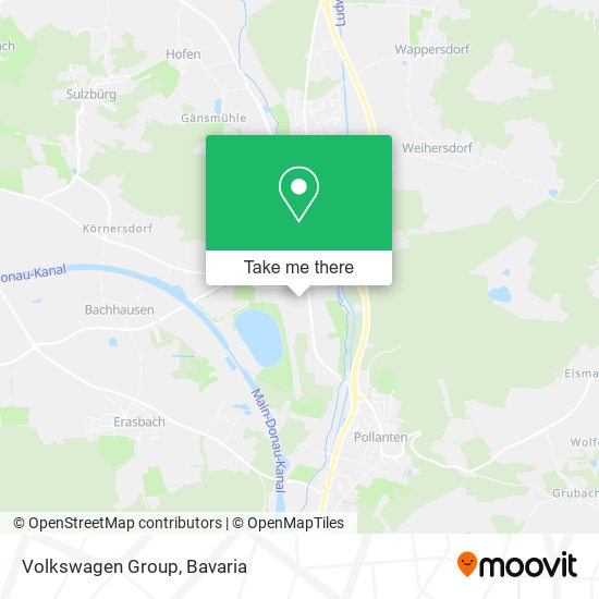 Volkswagen Group map