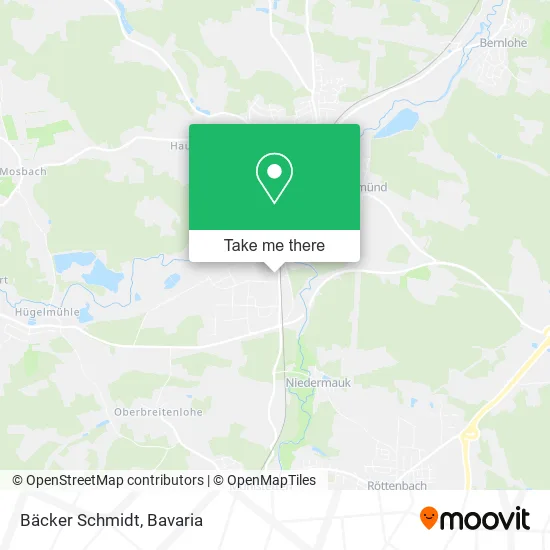 Карта Bäcker Schmidt
