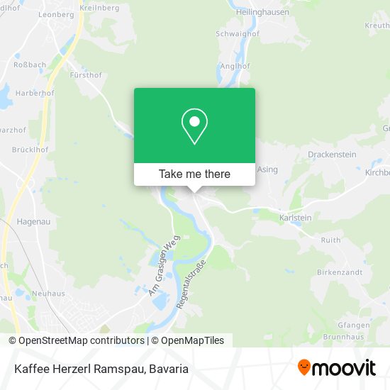 Карта Kaffee Herzerl Ramspau