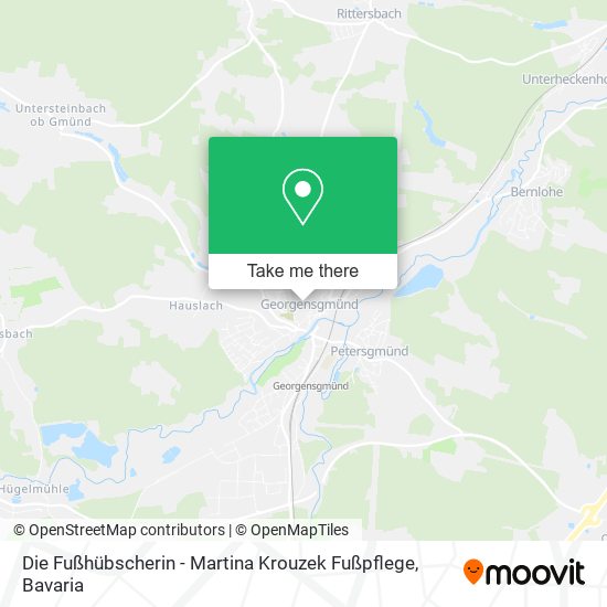 Die Fußhübscherin - Martina Krouzek Fußpflege map