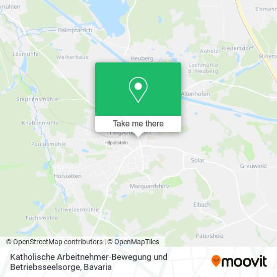 Katholische Arbeitnehmer-Bewegung und Betriebsseelsorge map