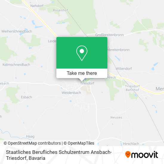 Staatliches Berufliches Schulzentrum Ansbach-Triesdorf map